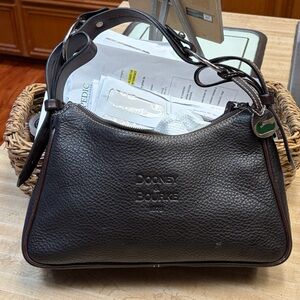Dooney & Bourke Small Leather Hobo Bag.